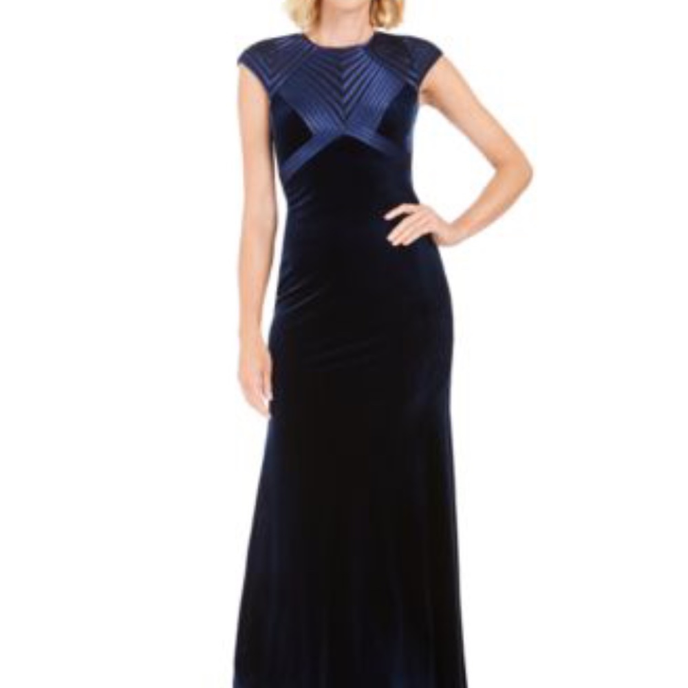 Betsy & Adams Bandage top Velvet Bottom Dress